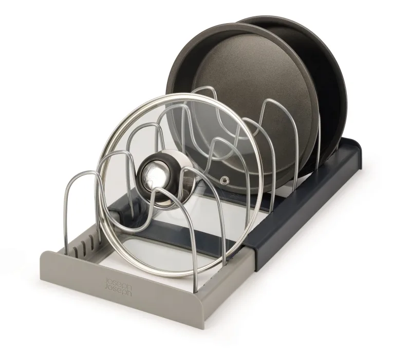 Organizator Extensibil pentru Oale si capace Gri - JosephJoseph - Image 1