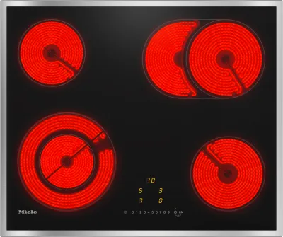 Plită electrică KM 6521 FR autonomă cu 1 zonă extinsă și 1 zonă Vario - Miele