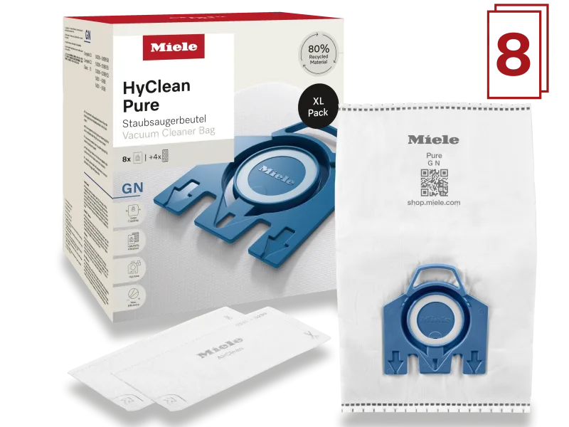 GN XL Pack Saci de Aspirator 8 buc cu 4 buc filtre: 2 evacuare si 2 protectie motor - Miele - Image 2