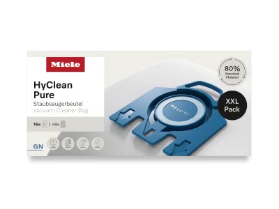 GN XXL Pack Saci de Aspirator HyClean 3D 16 buc cu 8 filtre - Miele