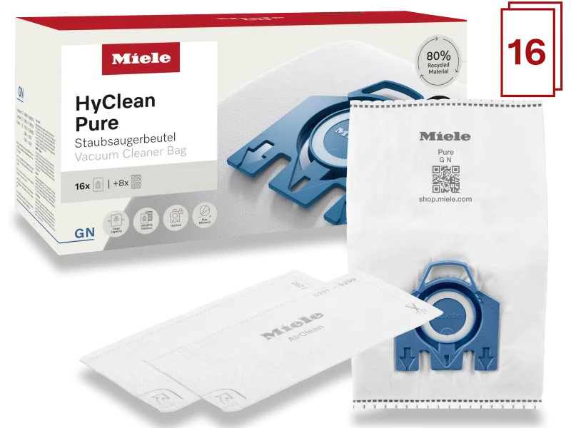 GN XXL Pack Saci de Aspirator HyClean 3D 16 buc cu 8 filtre - Miele - Image 2