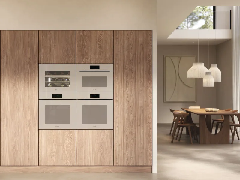 H7840 BMX D PEBE Pearl Beige Cuptor combi cu microunde fara maner - Miele - Image 6