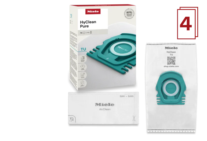 Saci de aspirator TU HyClean Pure cu 1 filtru AirClean - Miele - Image 2