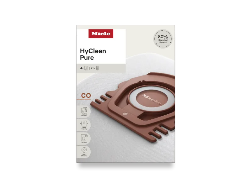 Saci de aspirator CO HyClean Pure cu 1 filtru AirClean - Miele - Image 1