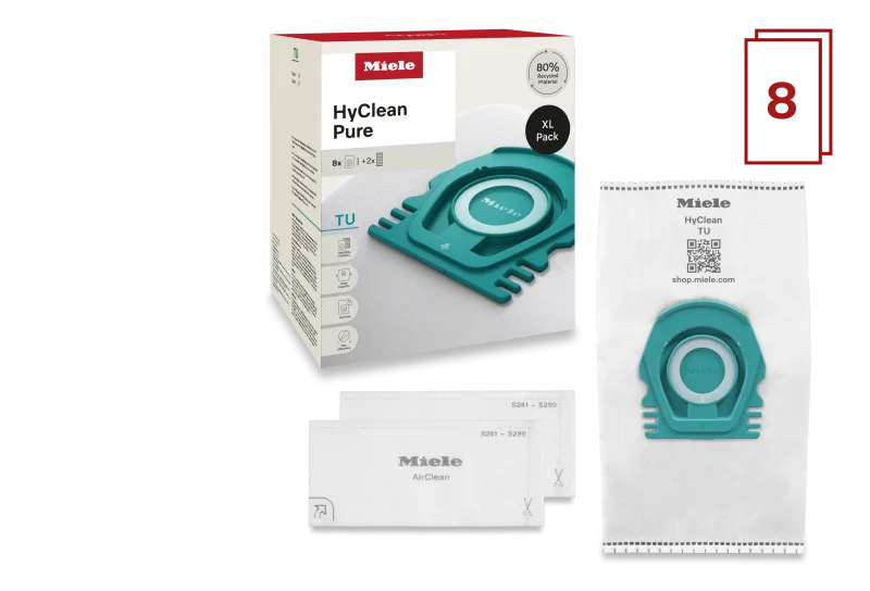 Set 8 saci + 2 filtre HyClean Pure TU XL - Miele - Image 2