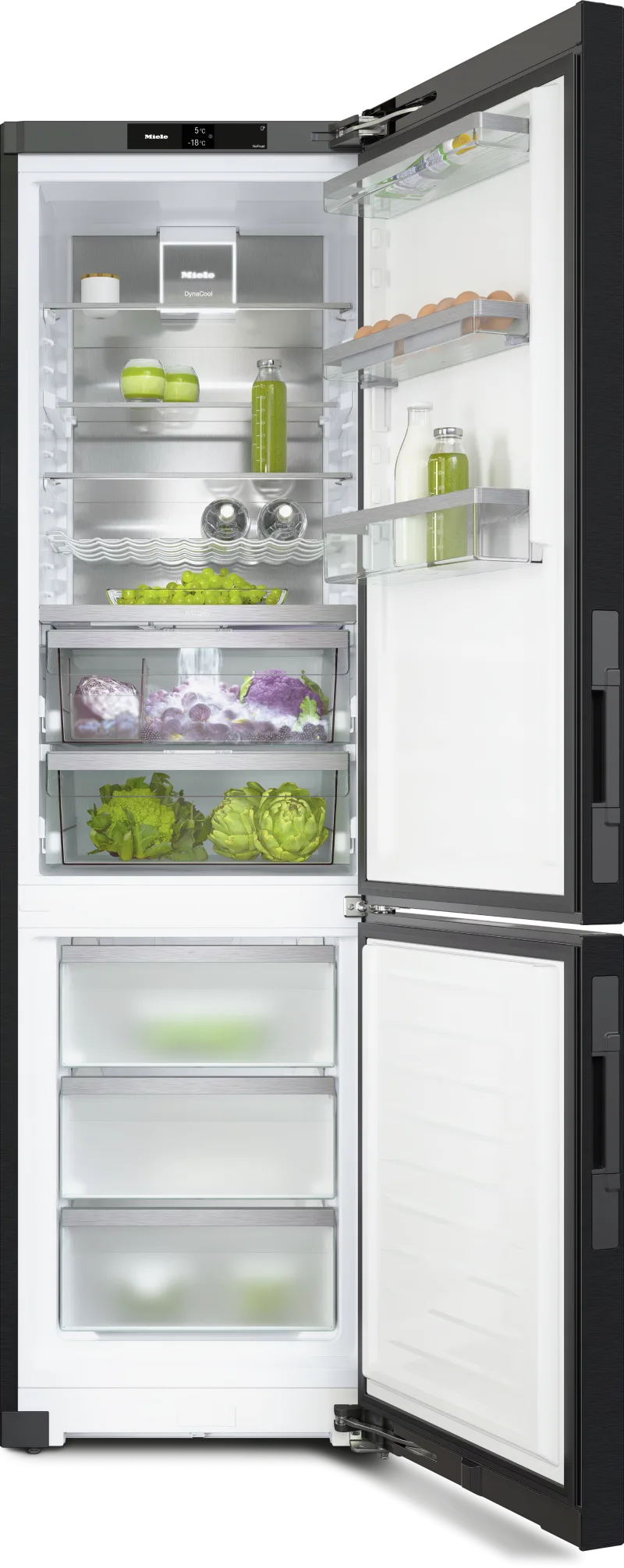 KFN 4898 A-20 bs Combina frigorifica freestanding BlackSteel - Miele - Image 2