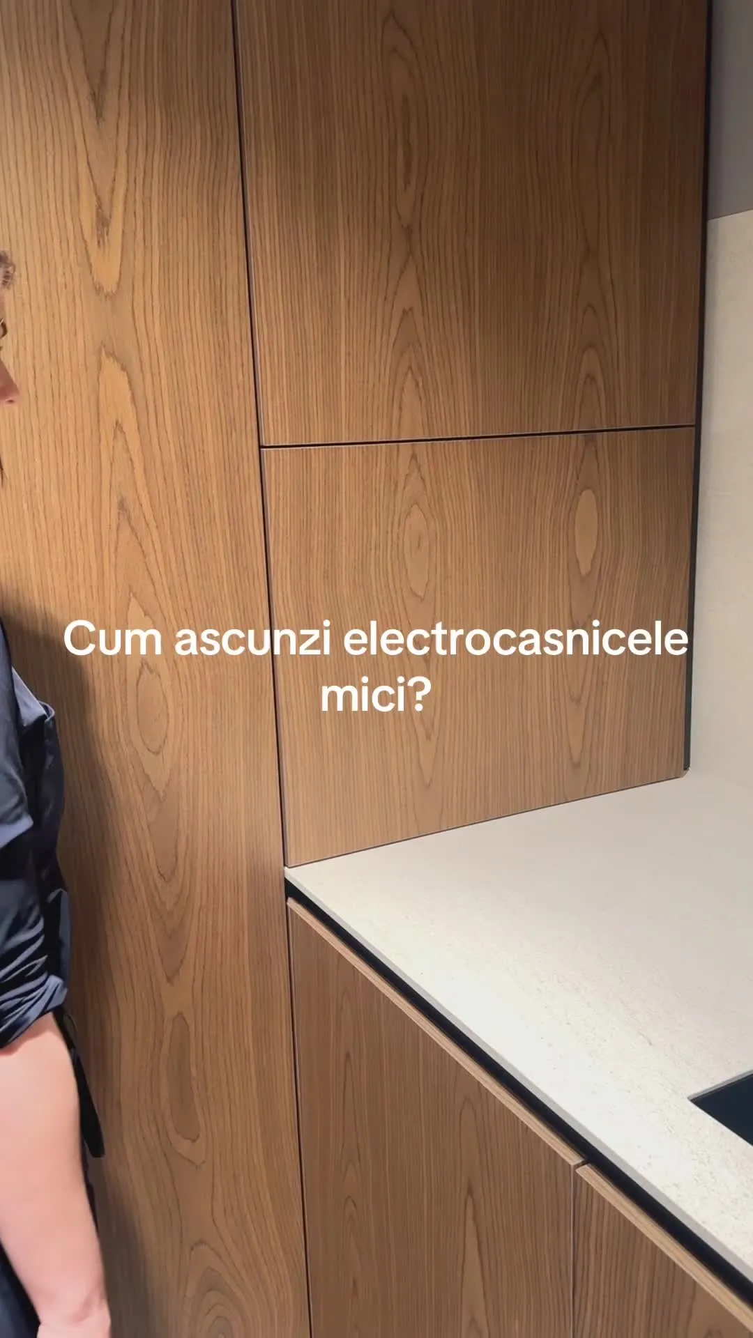 Sistem cu polita glisanta pentru ascundere electrocasnice mici