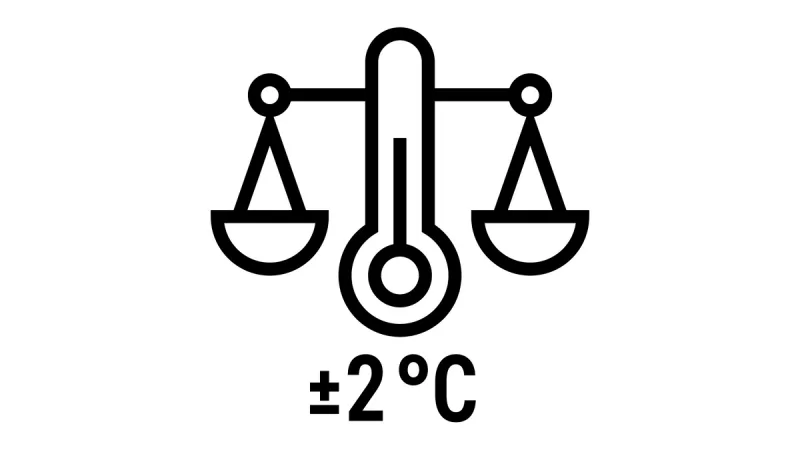 Stabilitatea temperaturii de ±2°C