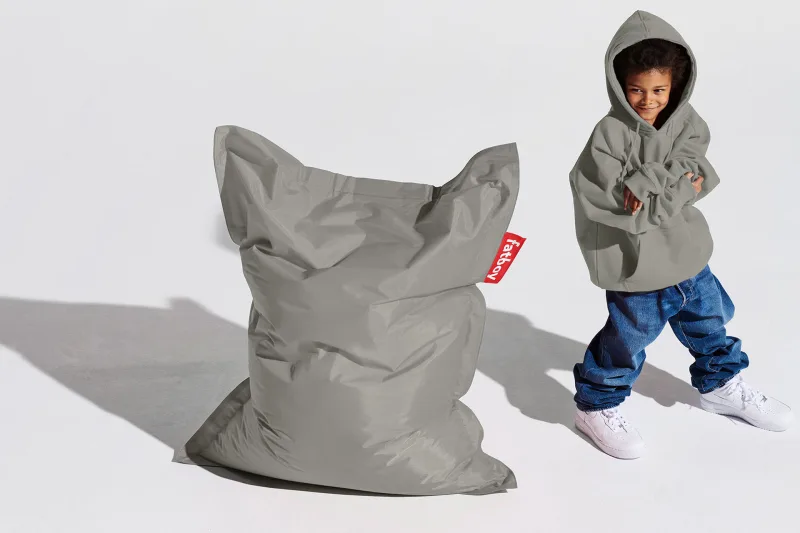 Fotoliu puf pentru copii Fatboy Junior Silver - Image 6