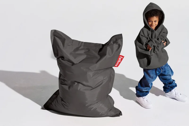 Fotoliu puf de interior Fatboy Junior Dark Grey - Image 6