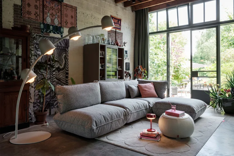 Lampă de podea Fatboy Big Lebow Light Grey - Image 2