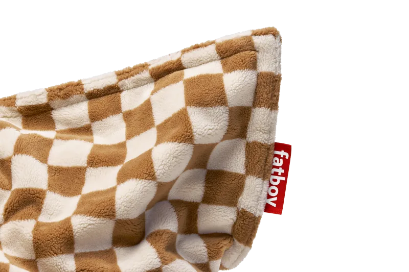 Fotoliu puf de interior Fatboy Original Slim Teddy Chess Almond Creme - Image 3