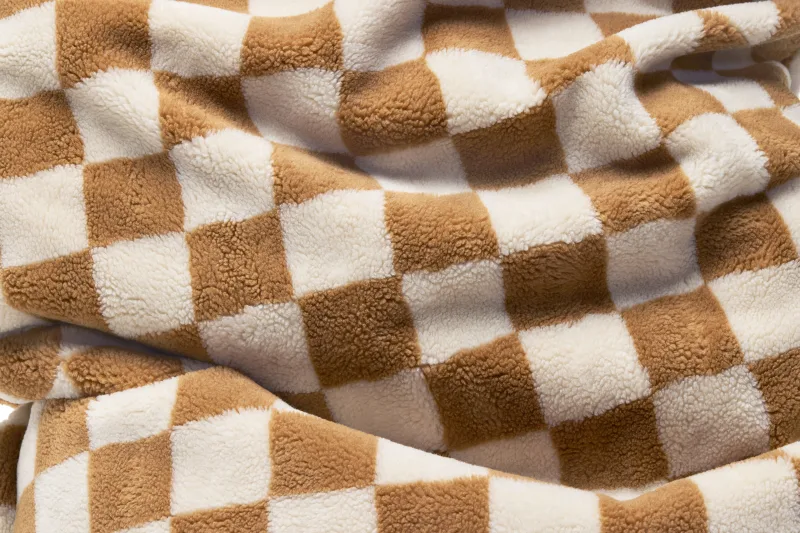 Fotoliu puf de interior Fatboy Original Slim Teddy Chess Almond Creme - Image 4