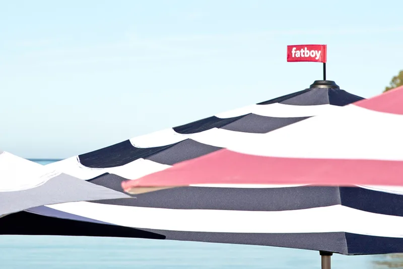 Umbrelă de soare Fatboy Stripesol Wave Blue + Base Black - Image 10