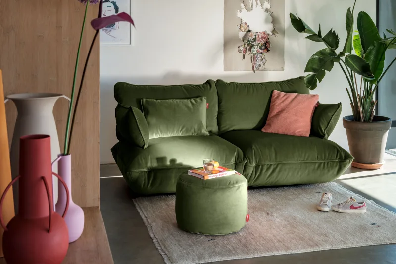 Taburet Fatboy Point Velvet Deep Green - Image 2