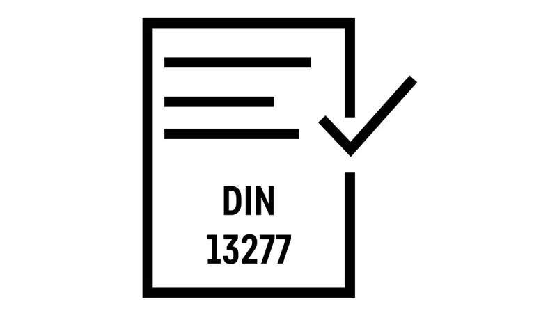 Conformitate cu DIN 13277