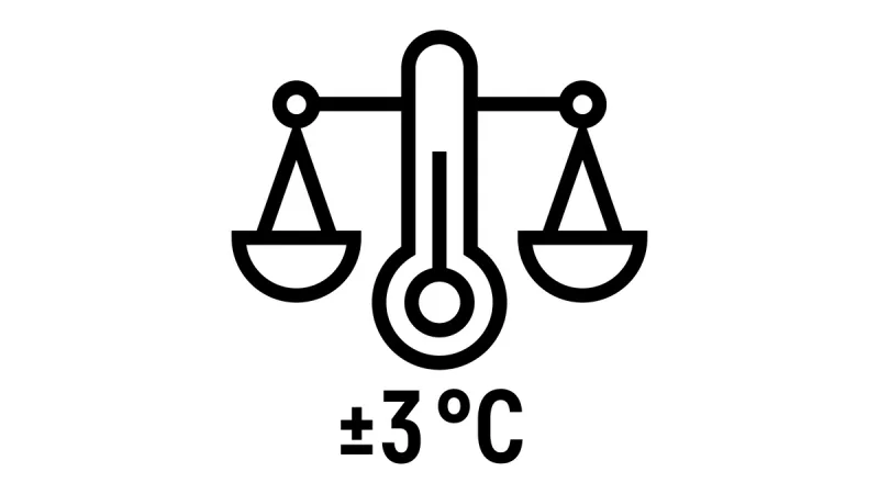 Stabilitatea temperaturii de ±3°C