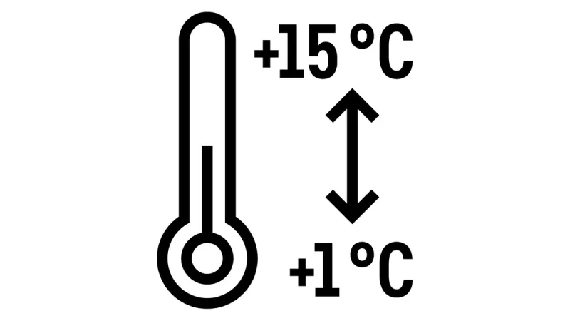 Interval de temperatură +1 °C/+15 °C