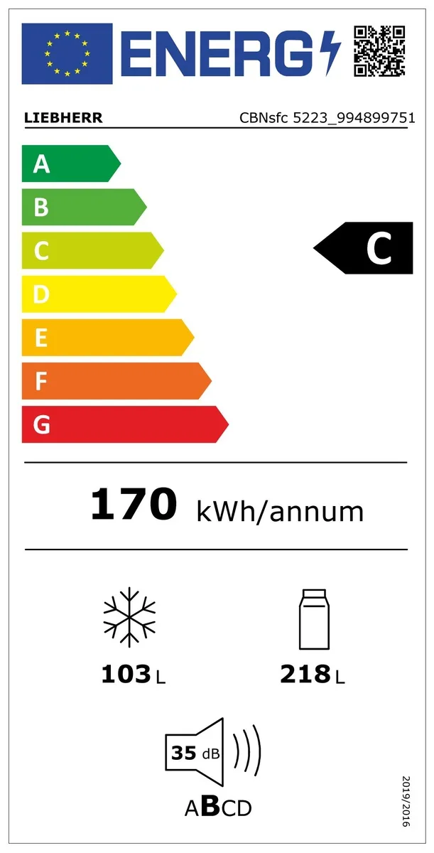 Combină frigorifică CBNsfc 5223 plus BioFresh NoFrost Liebherr - Image 2