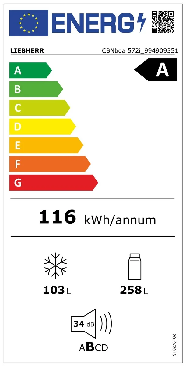 Combină frigorifică CBNbda 572i plus BioFresh NoFrost Liebherr - Image 2