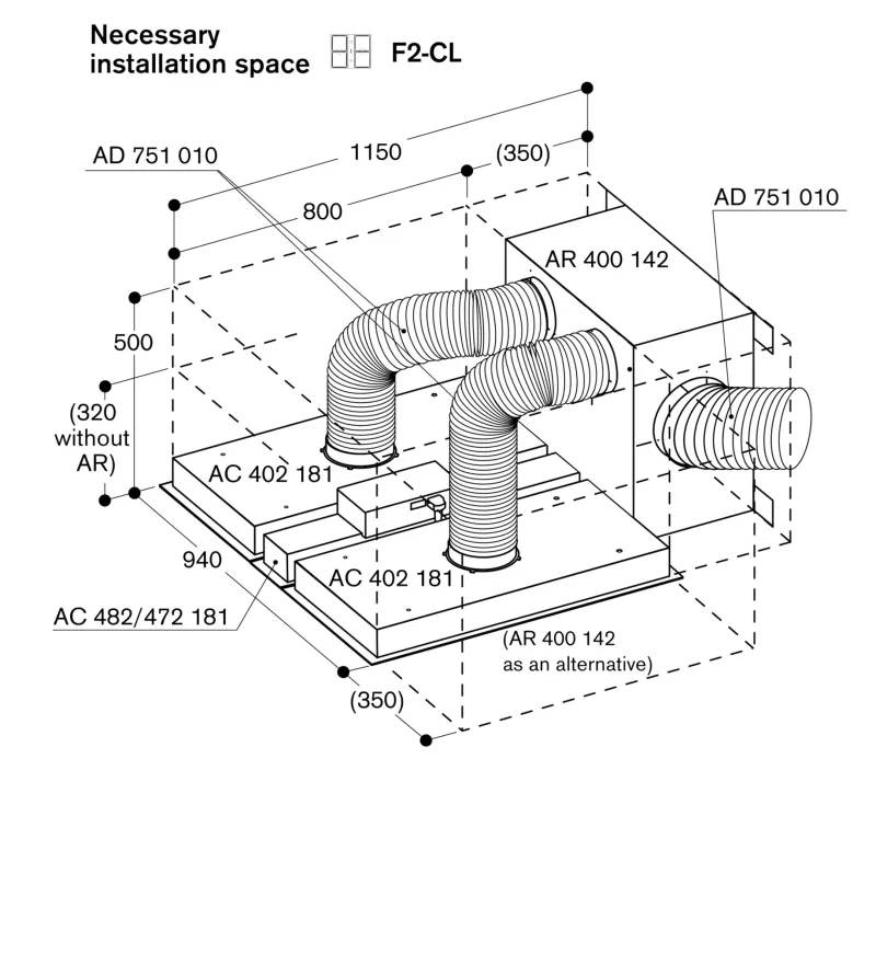 Ventilație de tavan seria 400, 80 cm Gaggenau - Image 14