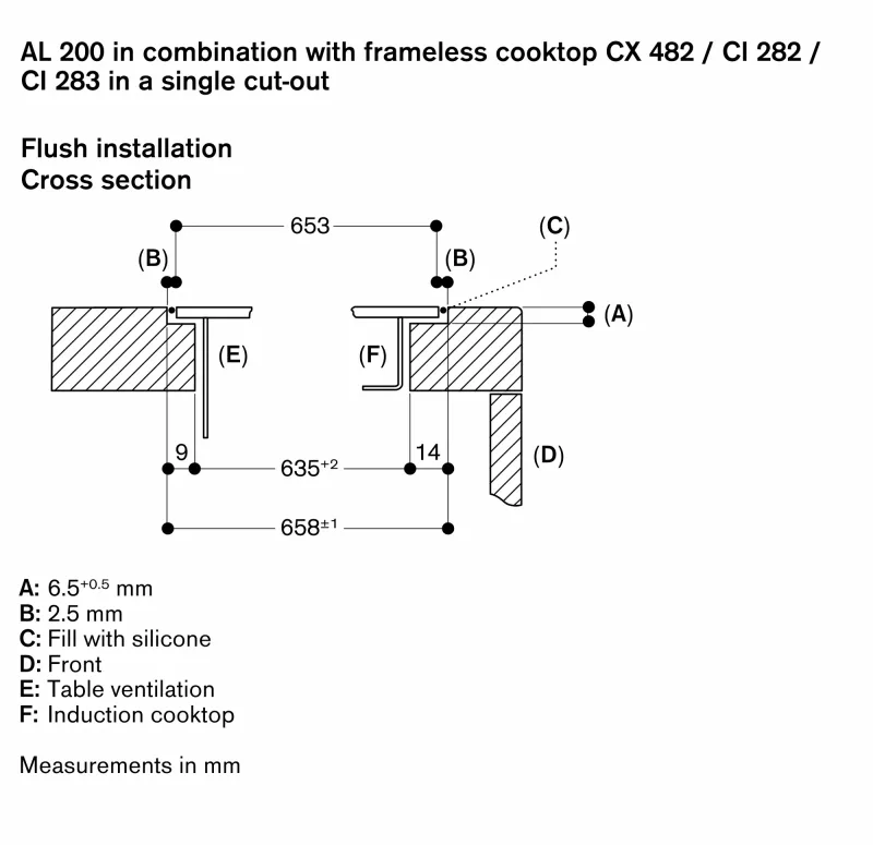 Ventilație de masă seria 200, 80 cm, montaj îngropat Gaggenau - Image 11