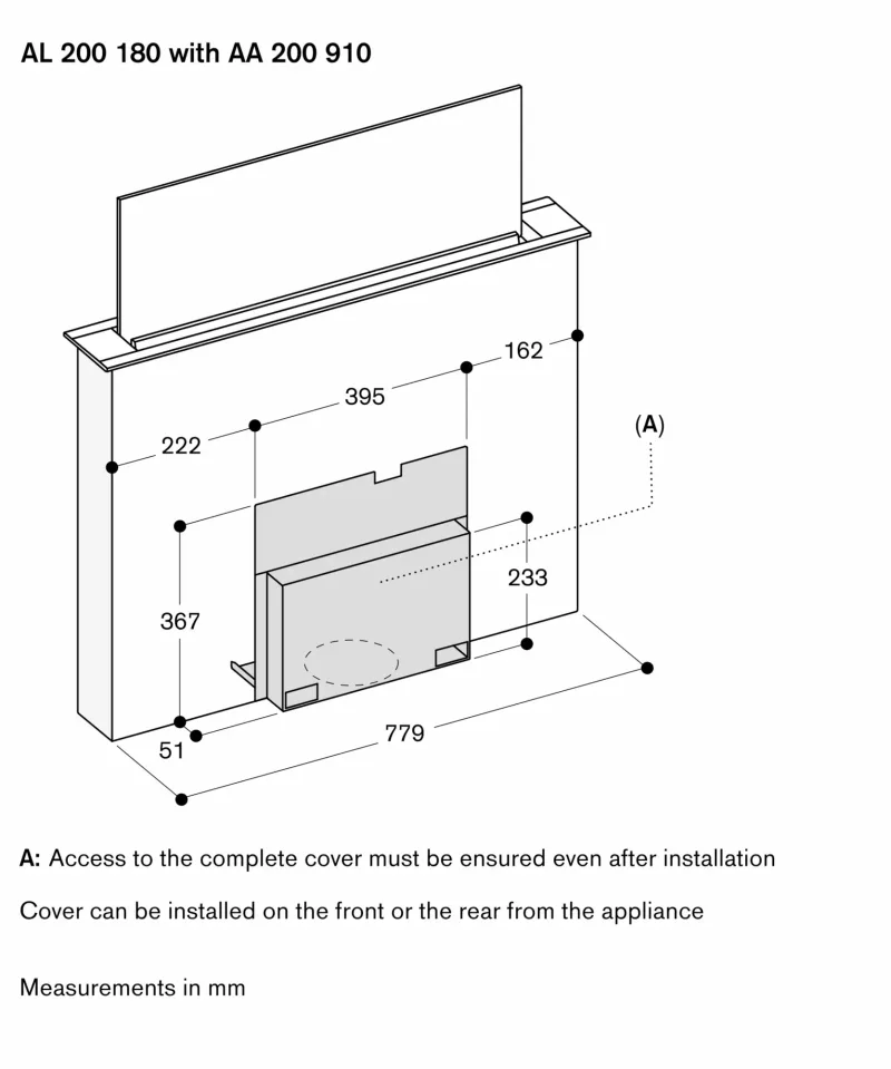 Ventilație de masă seria 200, 80 cm, montaj îngropat Gaggenau - Image 17