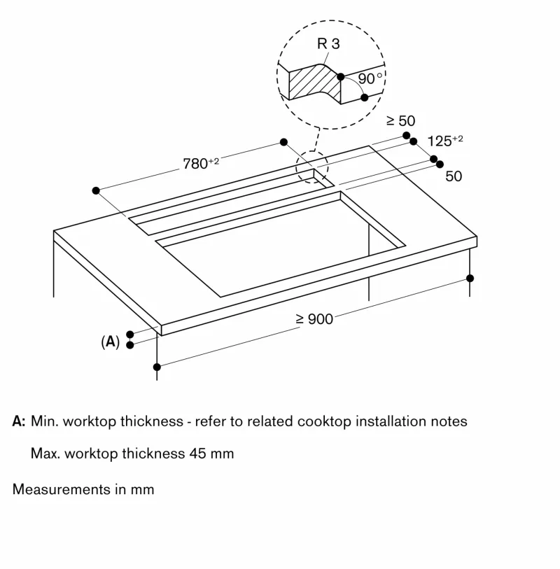 Ventilație de masă seria 200, 80 cm, montaj îngropat Gaggenau - Image 20