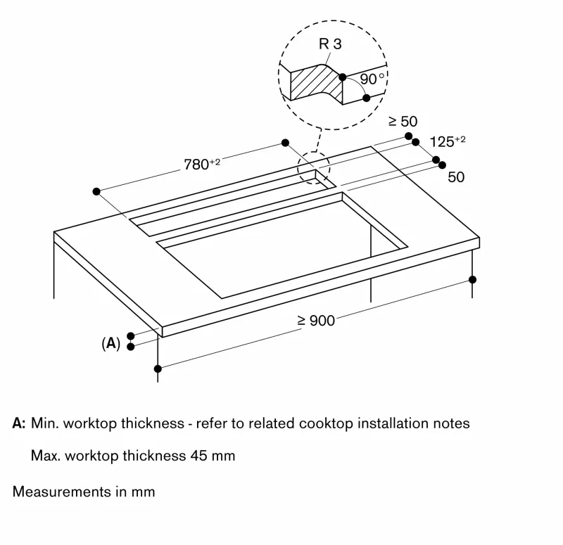 Ventilație de masă seria 200, 90 cm, montaj îngropat Gaggenau - Image 17
