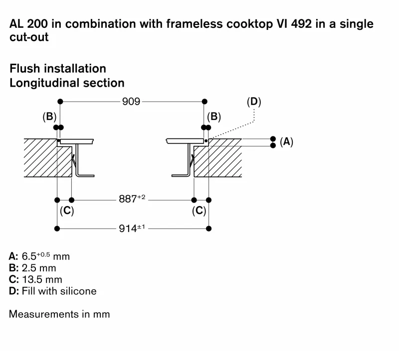 Ventilație de masă seria 200, 90 cm, montaj îngropat Gaggenau - Image 21