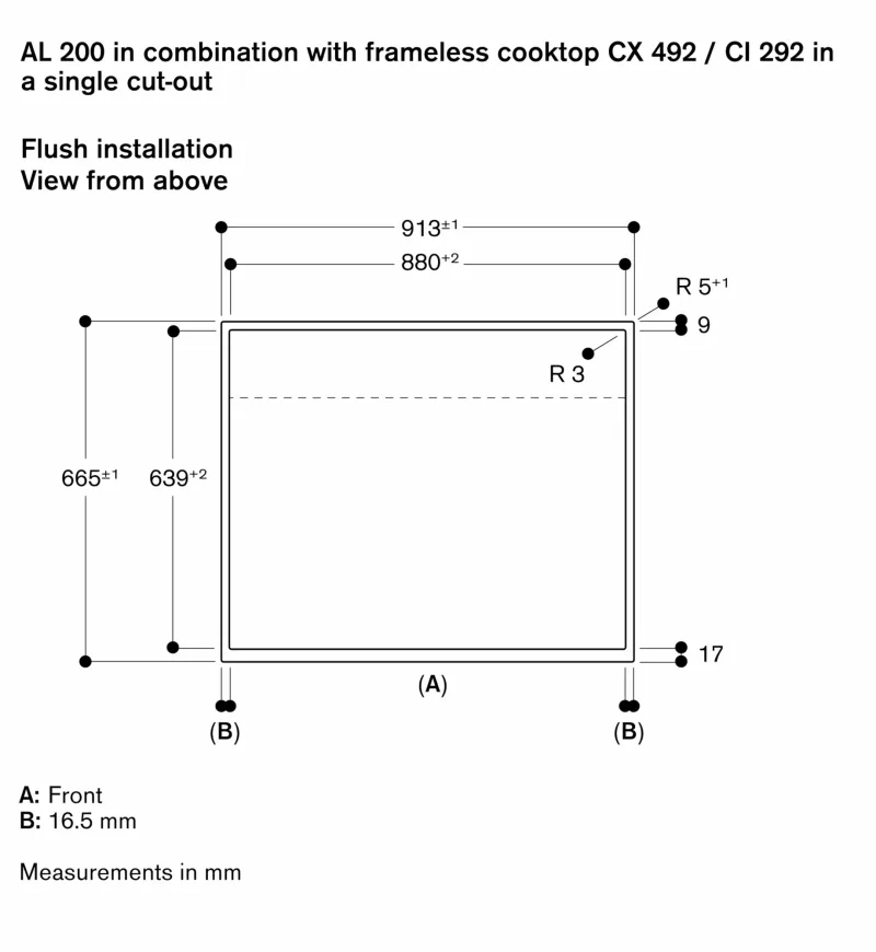 Ventilație de masă seria 200, 90 cm, montaj îngropat Gaggenau - Image 9