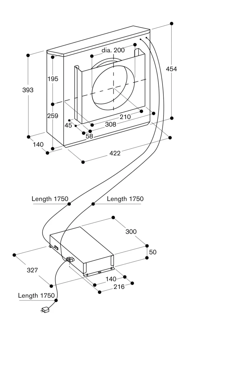 Unitate de ventilator la distanță seria 400 Gaggenau - Image 4