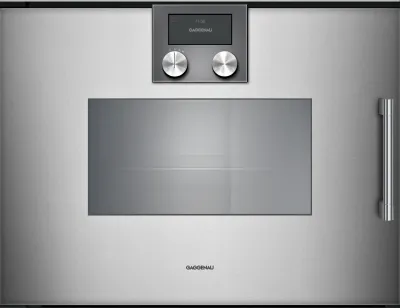 Cuptor cu abur seria 200, 60 x 45 cm, balama ușă: stânga, Gaggenau Metallic Gaggenau