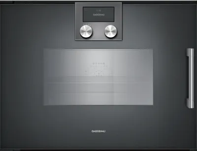 Cuptor combi-abur seria 200, 60 x 45 cm, balama ușă: stânga, Gaggenau Anthracite Gaggenau