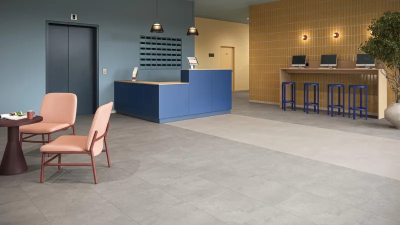 Pardoseală LVT iD Classics Glue-Down 30 Polished Concrete Chalk - Image 3