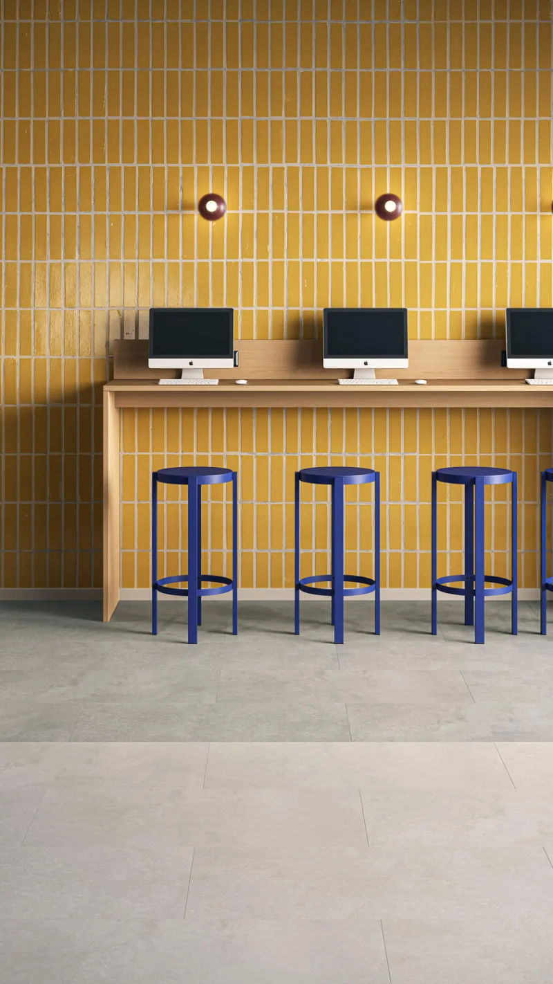 Pardoseală LVT iD Classics Glue-Down 30 Polished Concrete Chalk - Image 4
