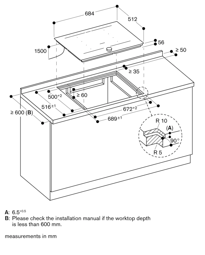 Plită cu inducție Flex seria 200, 70 cm Gaggenau - Image 4