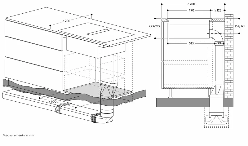 Plită cu inducție Flex și sistem de ventilație integrat seria 200, 80 cm Gaggenau - Image 22