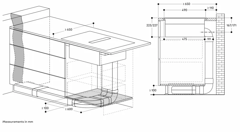 Plită cu inducție Flex și sistem de ventilație integrat seria 200, 80 cm Gaggenau - Image 24