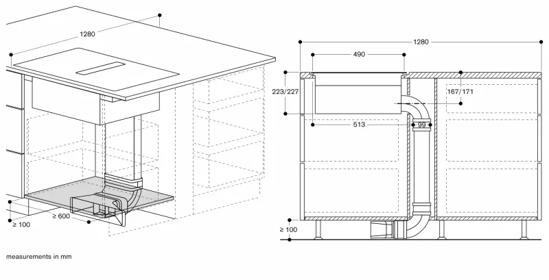 Plită cu inducție Flex și sistem de ventilație integrat seria 200, 80 cm, finisaj mat Gaggenau - Image 13