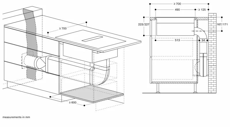 Plită cu inducție Flex și sistem de ventilație integrat seria 200, 80 cm, finisaj mat Gaggenau - Image 14
