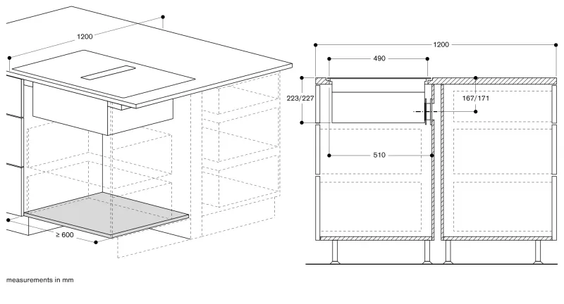 seria 200 Plită cu inducție Flex cu sistem de ventilație integrat 80 cm Gaggenau - Image 15