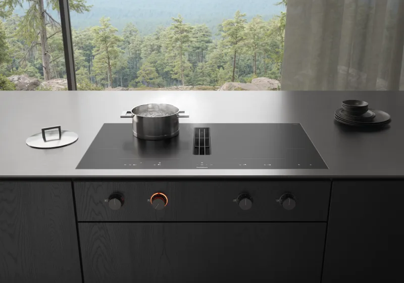 seria 400 Plită cu inducție Flex cu sistem de ventilație integrat 90 cm finisaj mat Gaggenau - Image 3