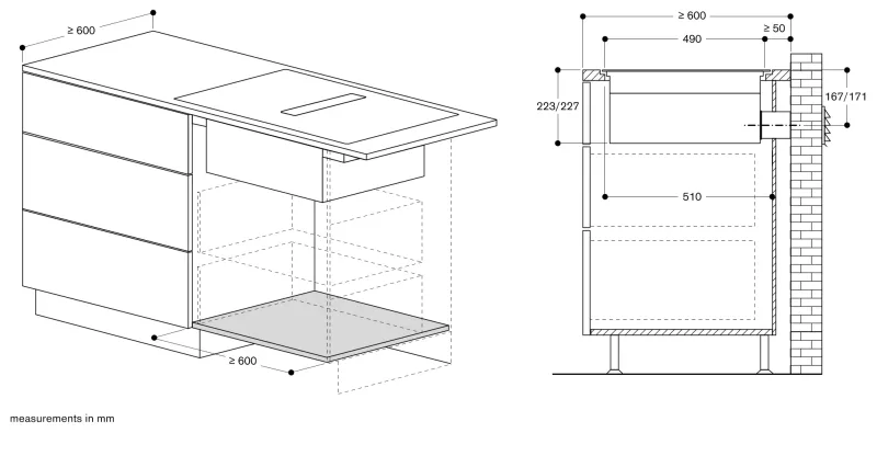 seria 400 Plită cu inducție Flex cu sistem de ventilație integrat 90 cm finisaj mat Gaggenau - Image 10