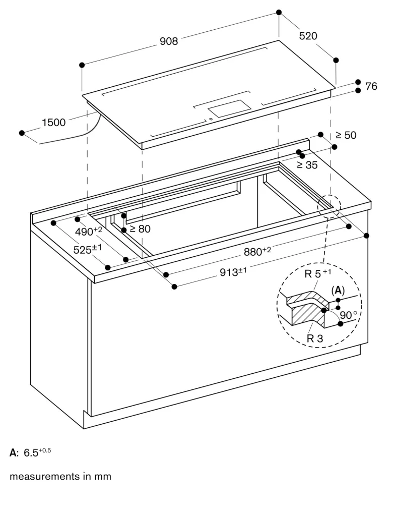 seria 400 Plită cu inducție Full Surface 90 cm Gaggenau - Image 6
