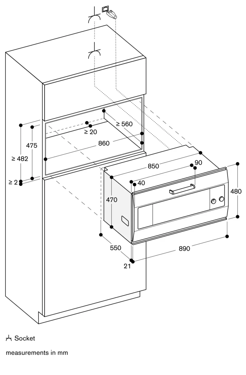 Cuptor EB333111, 90 x 48 cm, oțel inoxidabil Gaggenau - Image 3