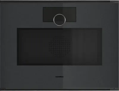 Cuptor cu microunde combinat Gaggenau seria Minimalistic 60 x 45 cm balama ușă: dreapta, Gaggenau Onyx Gaggenau