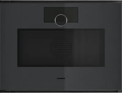 Cuptor cu microunde combinat Gaggenau seria Minimalistic 60 x 45 cm balama ușă: stânga, Gaggenau Onyx Gaggenau