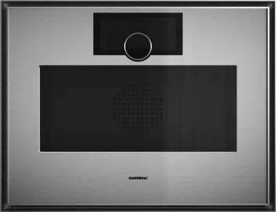Cuptor cu microunde combinat Gaggenau seria Expressive 60 x 45 cm balama ușă: dreapta, Oțel inoxidabil în spatele sticlei fumurii Gaggenau