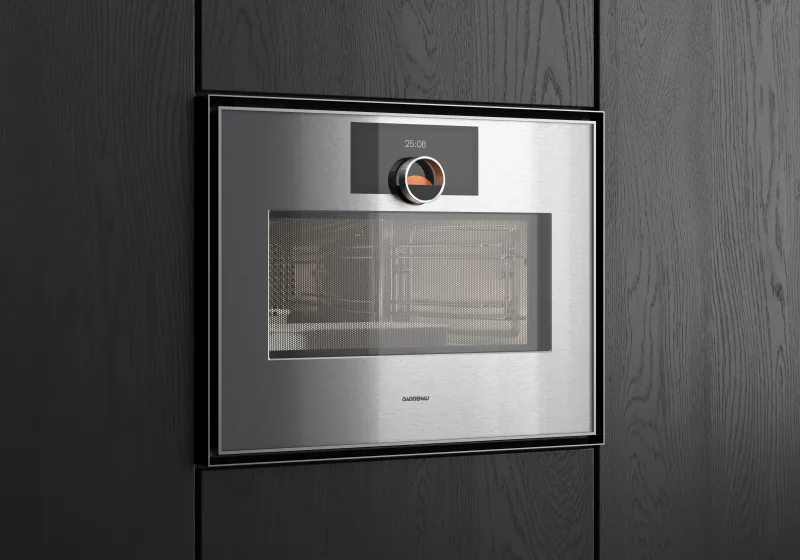 Cuptor cu microunde combinat Gaggenau seria Expressive 60 x 45 cm balama ușă: dreapta, Oțel inoxidabil în spatele sticlei fumurii Gaggenau - Image 3
